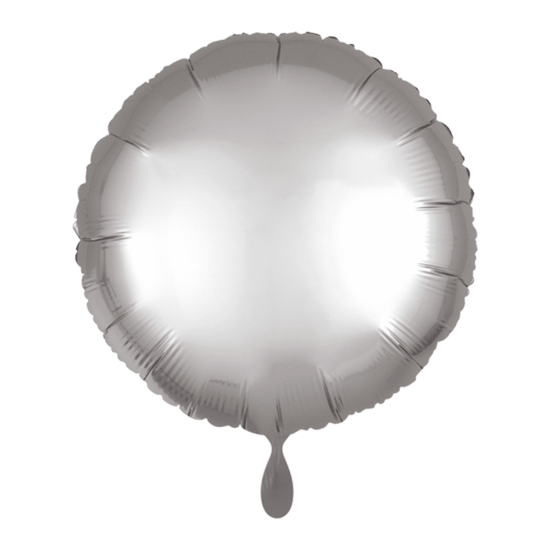 Rundballon - Silk Lustre - Silber | Boutique Ballooons