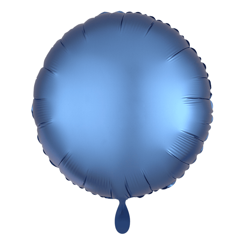 Rundballon - Silk Lustre - Blau