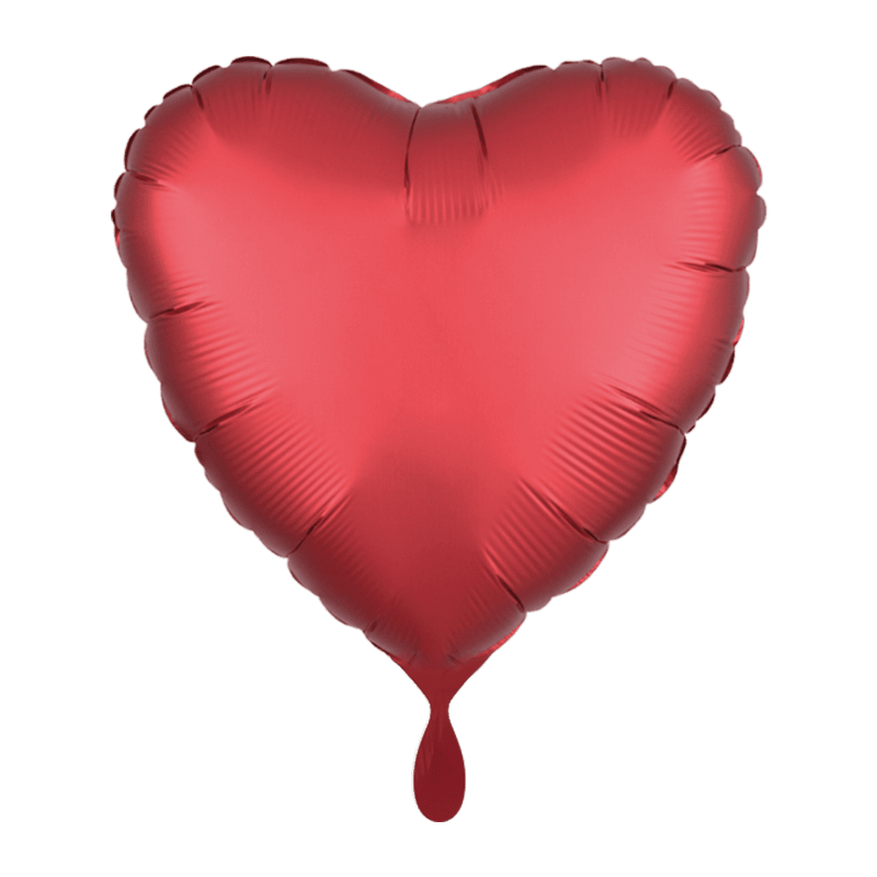 Herzballon - Silk Lustre - Rot | Boutique Ballooons