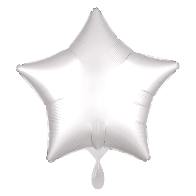 Sternballon - Silk Lustre - Weiß | Boutique Ballooons