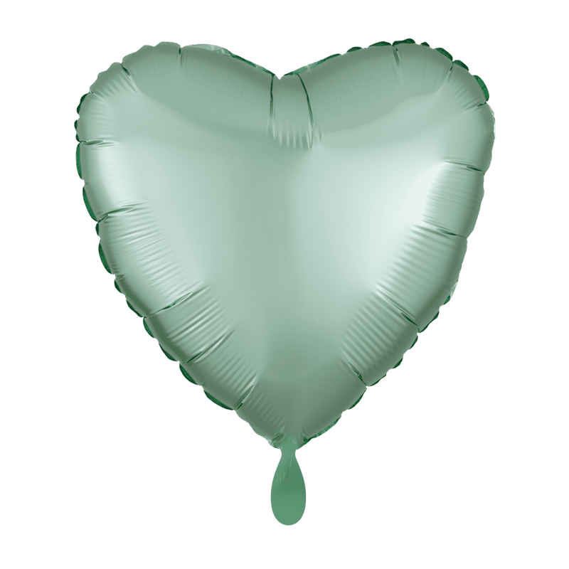 Herzballon - Silk Lustre - Mint | Boutique Ballooons