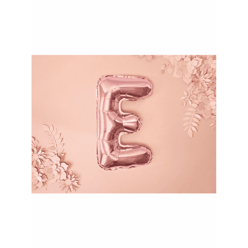 Buchstabenballon E XS - Rosegold