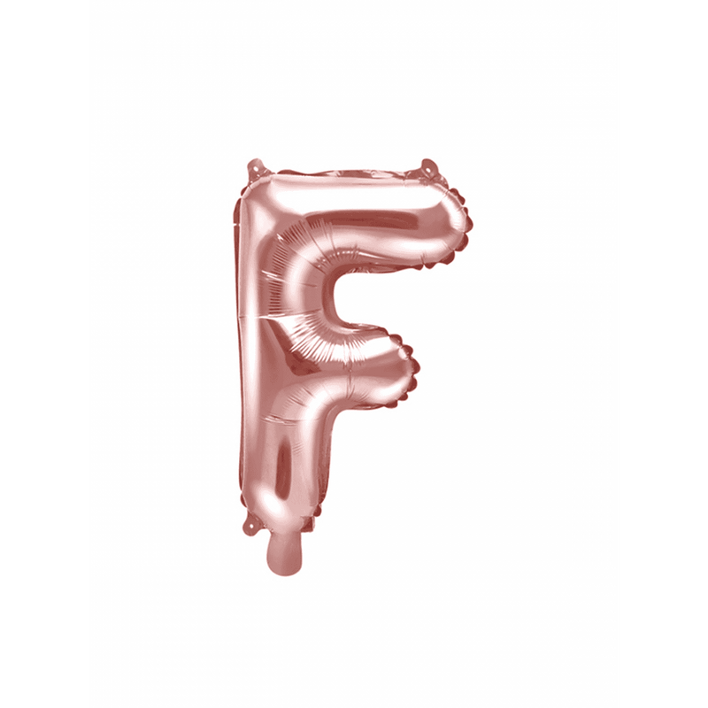 Buchstabenballon F XS - Rosegold