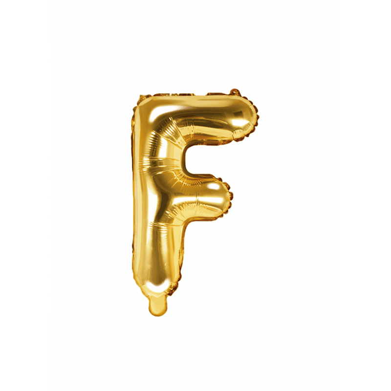 Buchstabenballon F XS - Gold