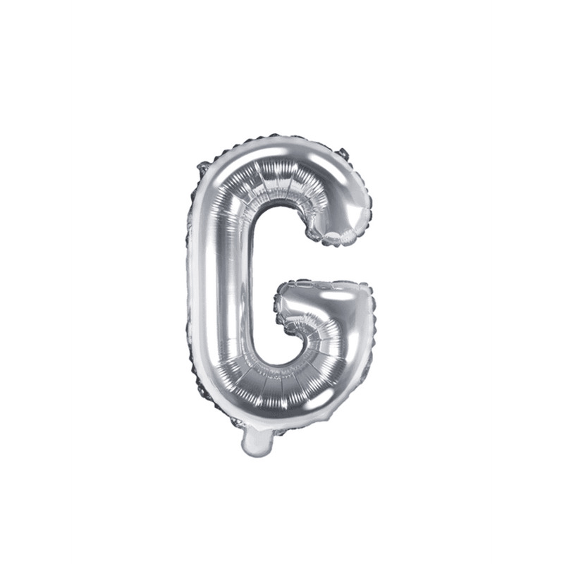 Buchstabenballon G XS - Silber