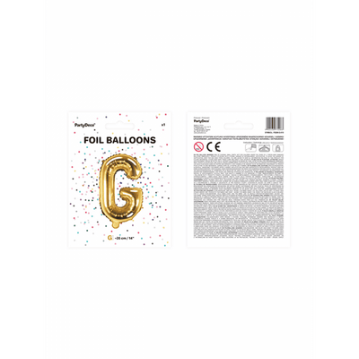 Buchstabenballon G XS - Gold