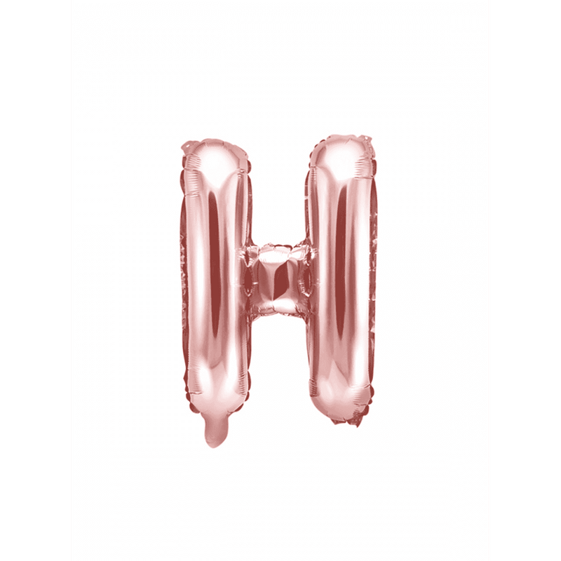 Buchstabenballon H XS - Rosegold | Boutique Ballooons