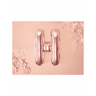 Buchstabenballon H XS - Rosegold | Boutique Ballooons