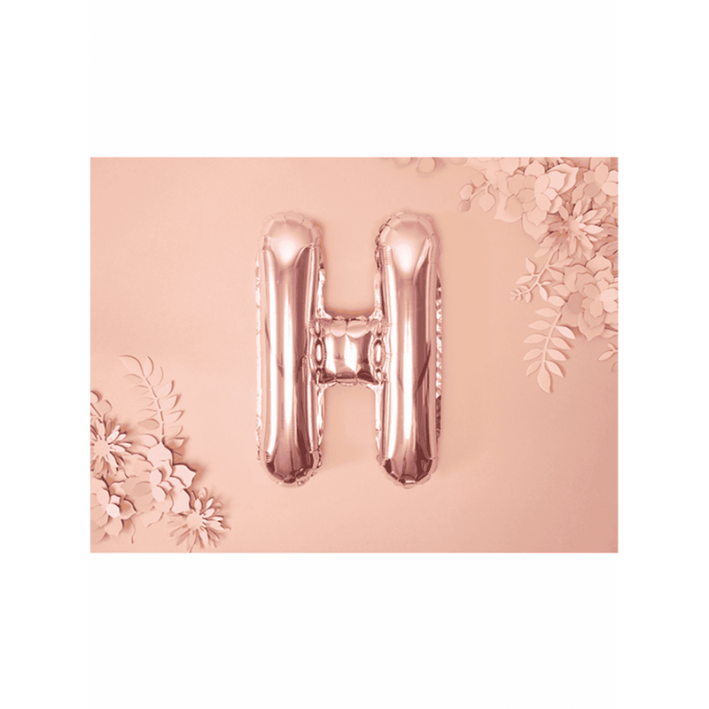 Buchstabenballon H XS - Rosegold | Boutique Ballooons