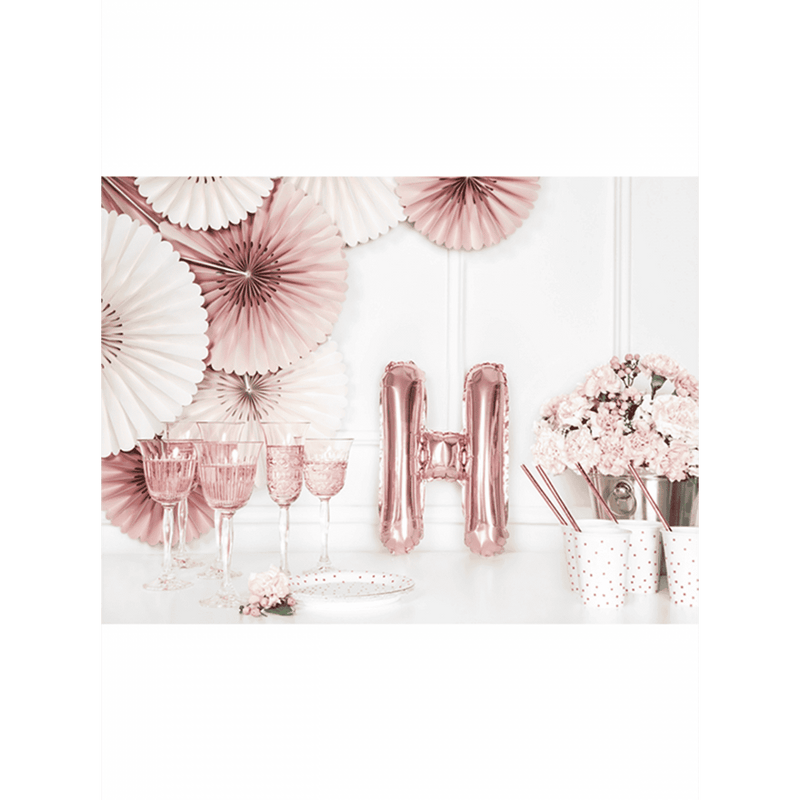 Buchstabenballon H XS - Rosegold | Boutique Ballooons