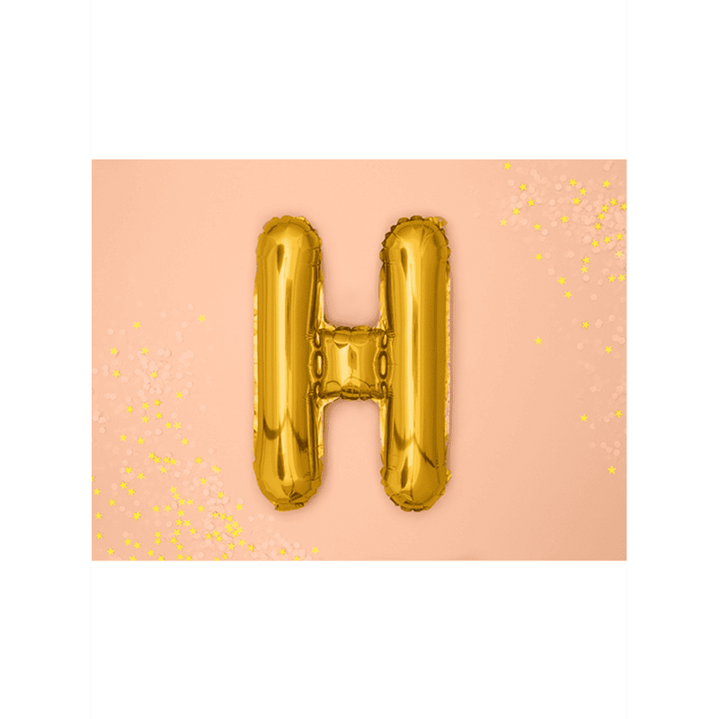 Buchstabenballon H XS - Gold | Boutique Ballooons