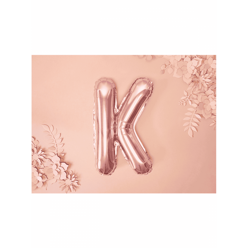 Buchstabenballon K XS - Rosegold