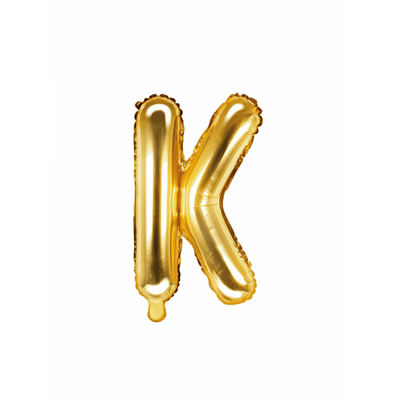 Buchstabenballon K XS - Gold