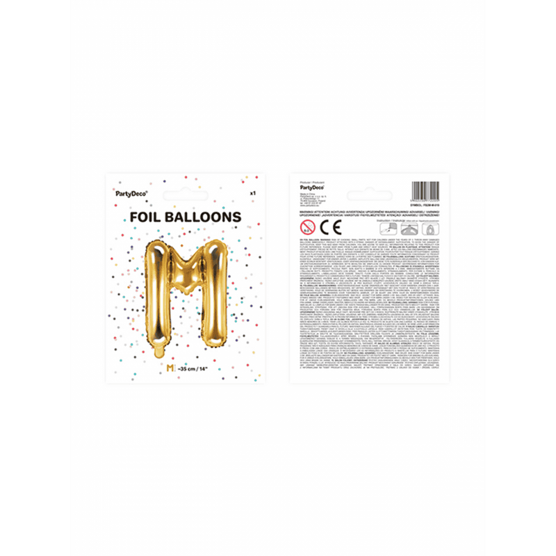 Buchstabenballon M XS - Gold | Boutique Ballooons