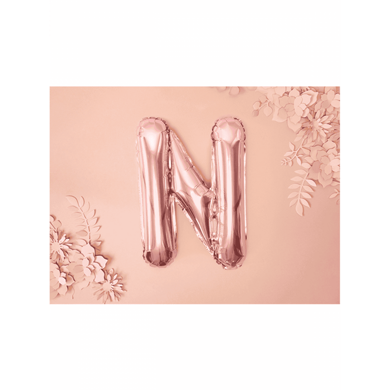 Buchstabenballon N XS - Rosegold