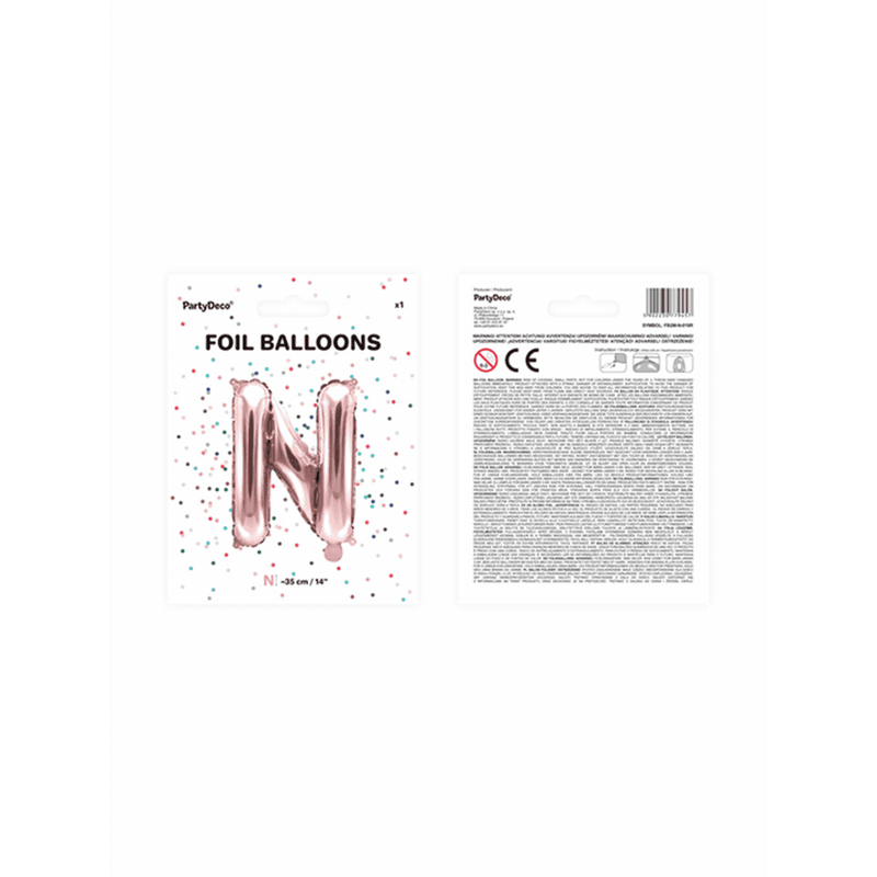 Buchstabenballon N XS - Rosegold