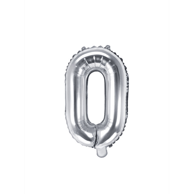 Buchstabenballon O XS - Silber | Boutique Ballooons