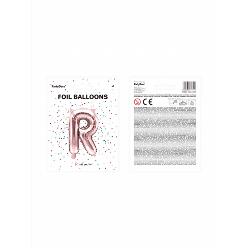 Buchstabenballon R XS - Rosegold