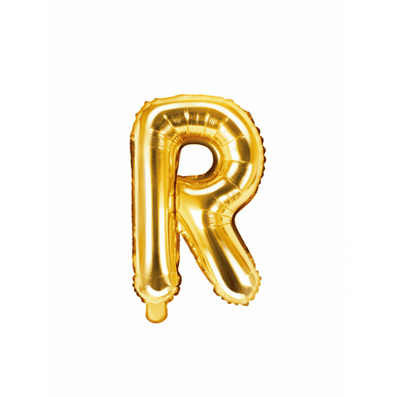 Buchstabenballon R XS - Gold