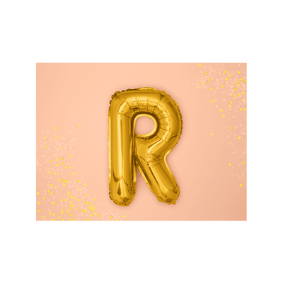 Buchstabenballon R XS - Gold | Boutique Ballooons