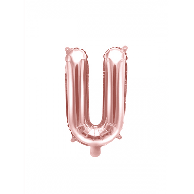 Buchstabenballon U XS - Rosegold | Boutique Ballooons