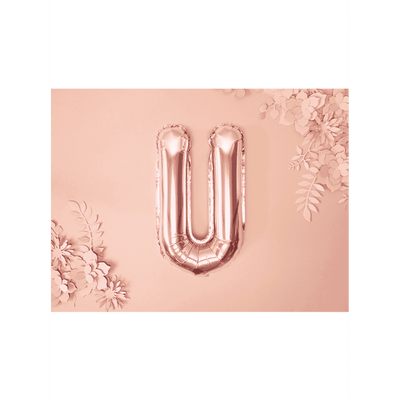 Buchstabenballon U XS - Rosegold | Boutique Ballooons