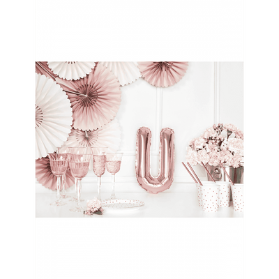 Buchstabenballon U XS - Rosegold | Boutique Ballooons