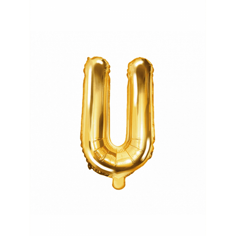 Buchstabenballon U XS - Gold