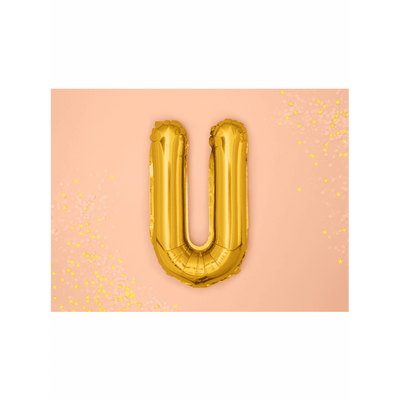 Buchstabenballon U XS - Gold