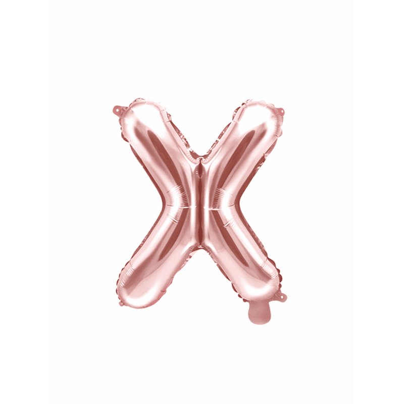 Buchstabenballon X XS - Rosegold