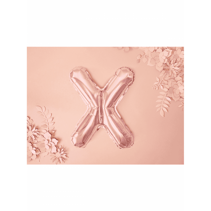 Buchstabenballon X XS - Rosegold