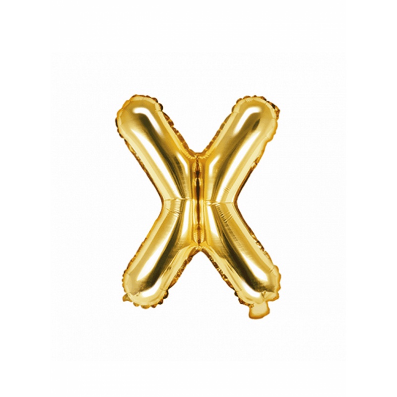 Buchstabenballon X XS - Gold