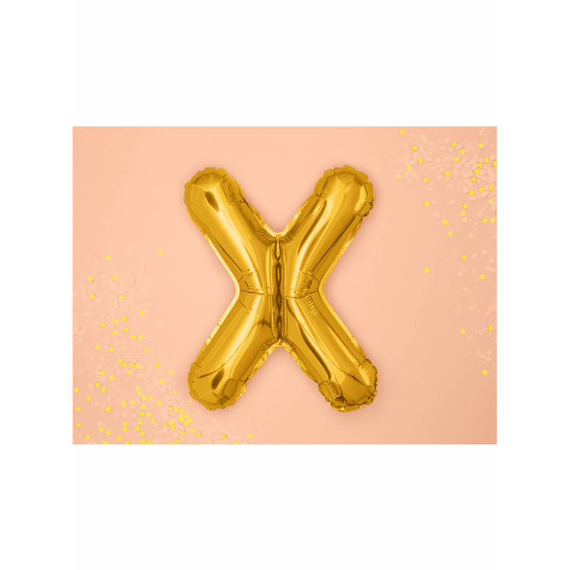 Buchstabenballon X XS - Gold