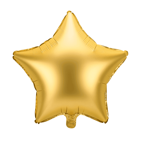 Sternballon - Satin - Gold | Boutique Ballooons