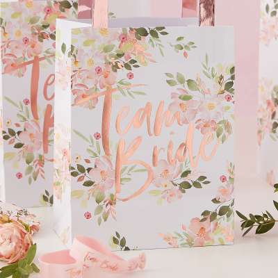 Floral Team Bride Hen Party Bags