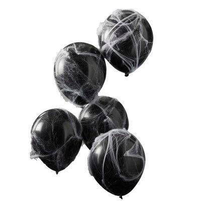 Spiders and Cobwebs Halloween Balloons