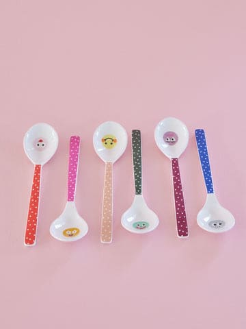 Melamine Teaspoon - Kids Face Print