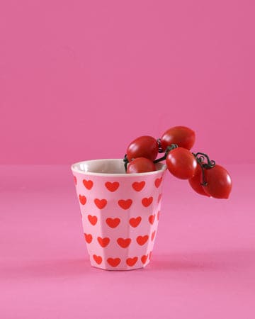 Medium Melamine Cup - Soft Pink - Sweet Hearts Print | Boutique Ballooons