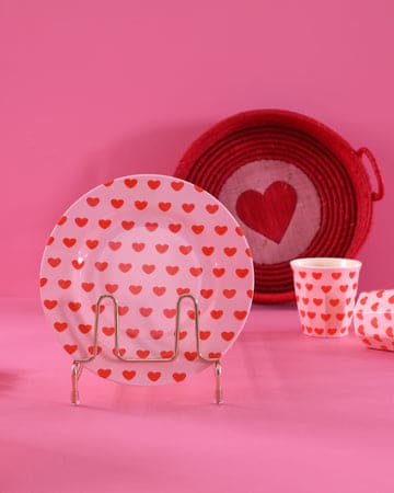 Medium Melamine Cup - Soft Pink - Sweet Hearts Print | Boutique Ballooons