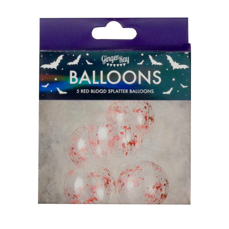 Blood Print Halloween Party Balloons