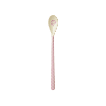 Melamine Latte Spoon - Pink - Graphic Flower Print