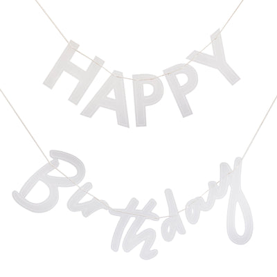 Acrylic Happy Birthday Bunting