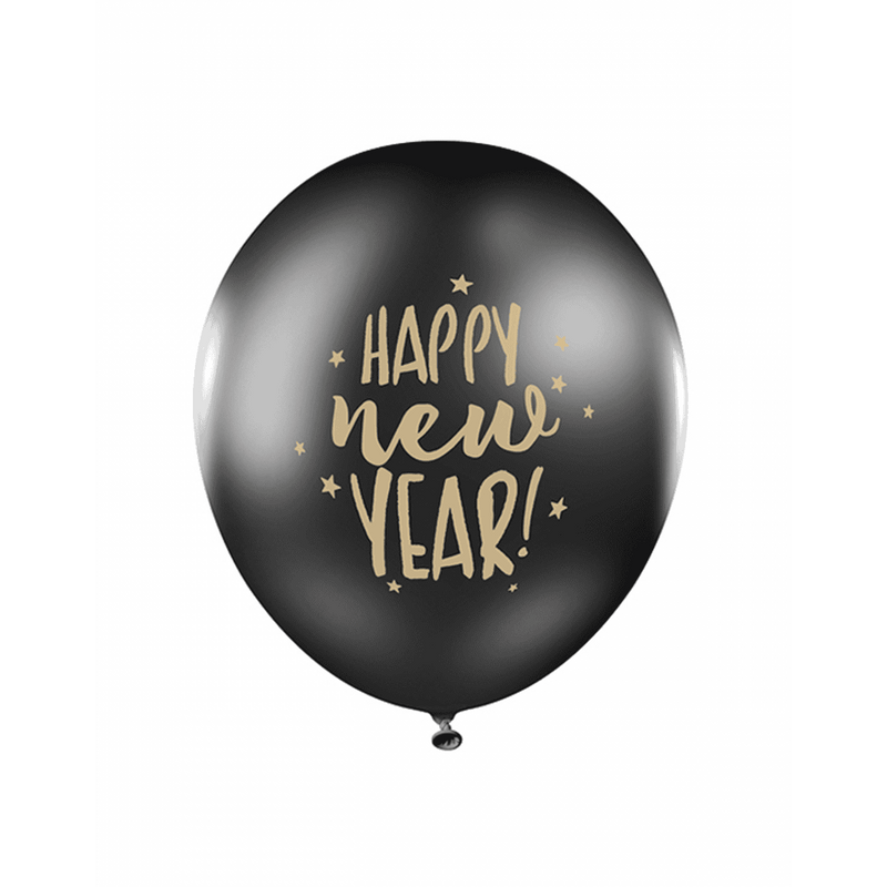 6 Motivballons - Happy New Year | Boutique Ballooons