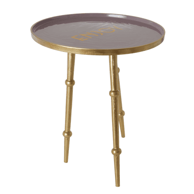 Large Round Metal Table - Lavender