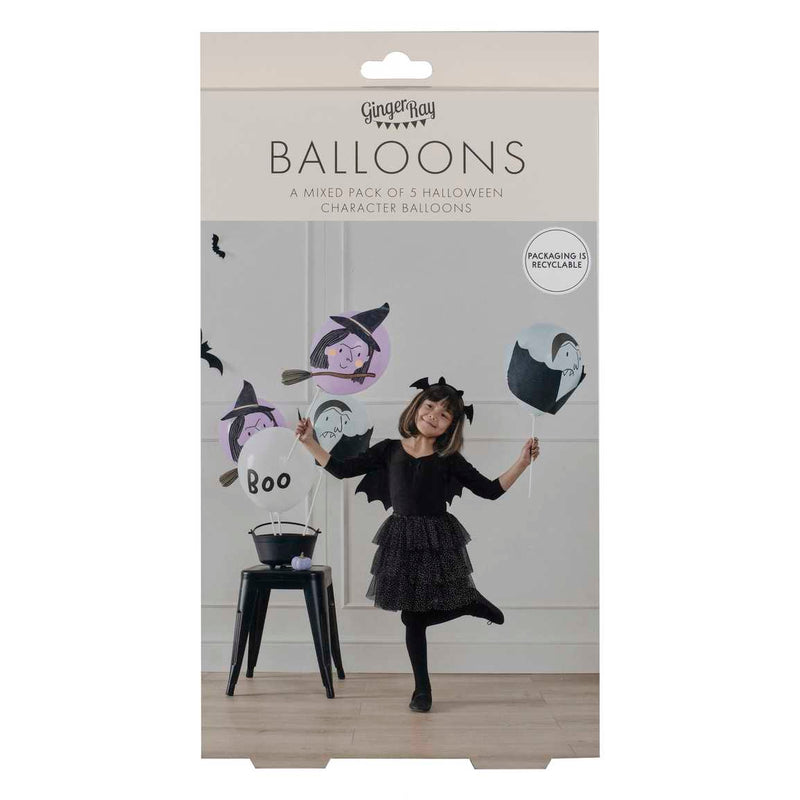 Vampire & Witch Halloween Balloons