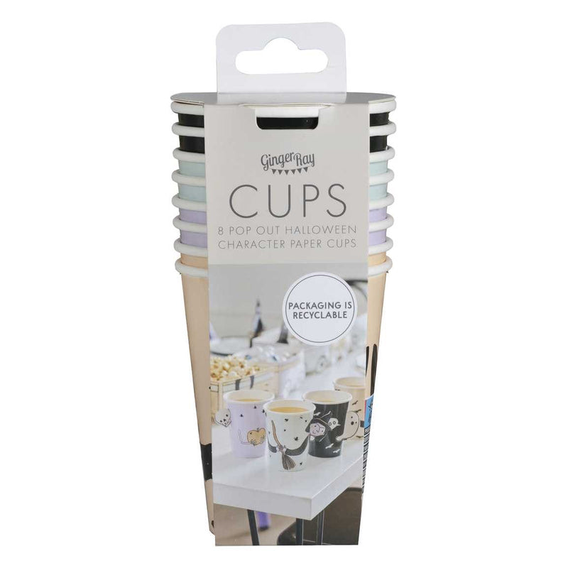 Character Halloween Paper Party Cups