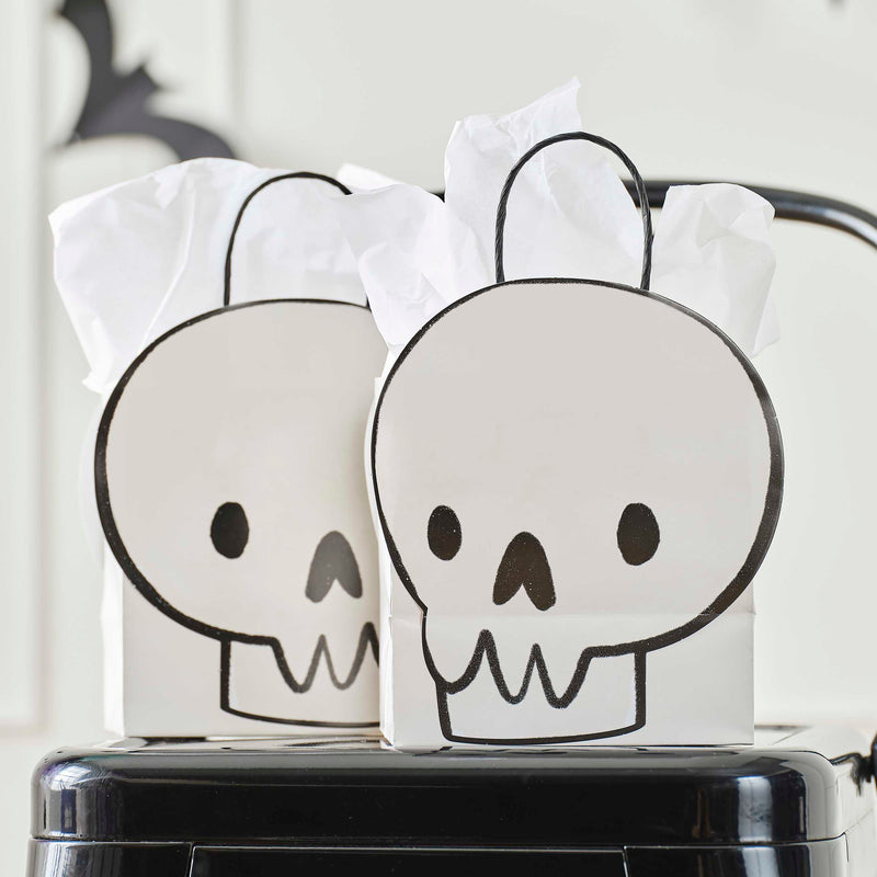 Skull Halloween Paper Party Bags