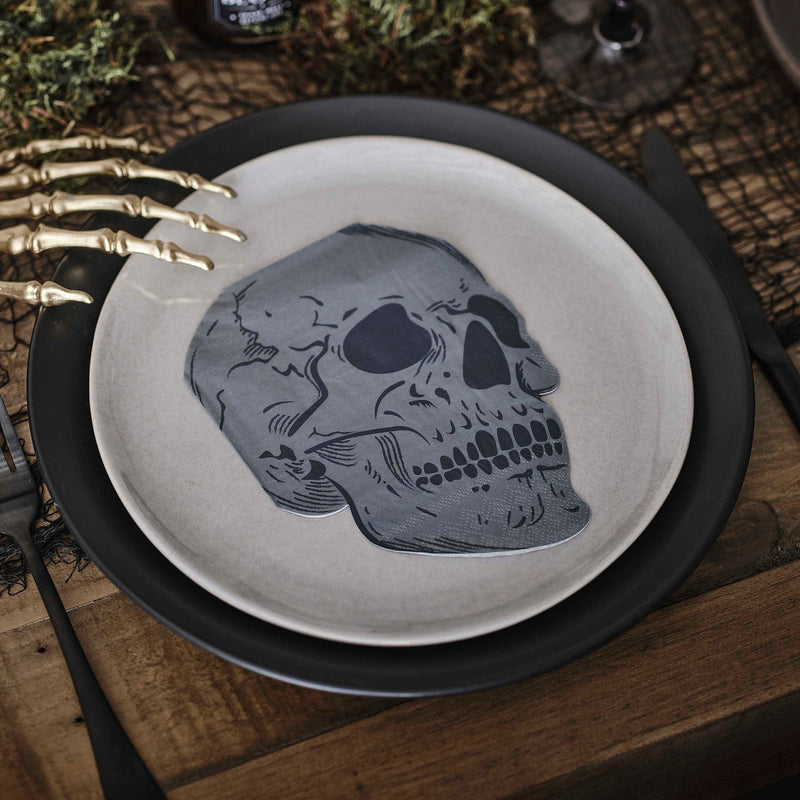 Skull Halloween Paper Party Napkins