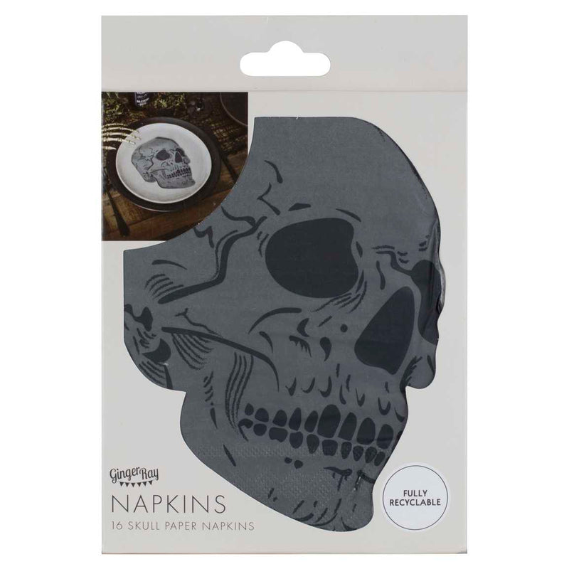 Skull Halloween Paper Party Napkins