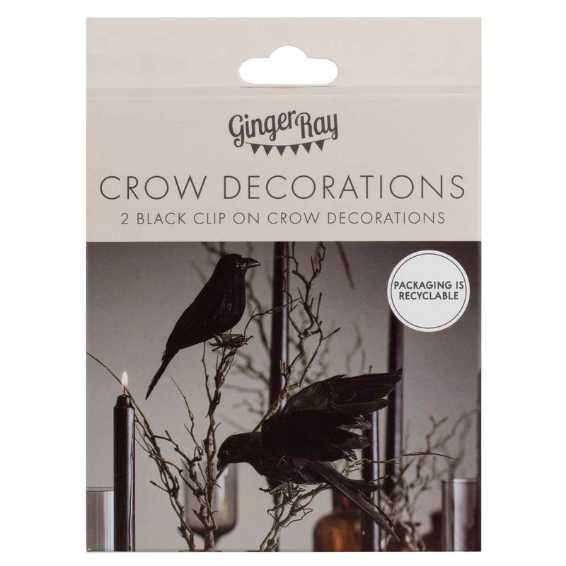 Black Crow Halloween Decorations